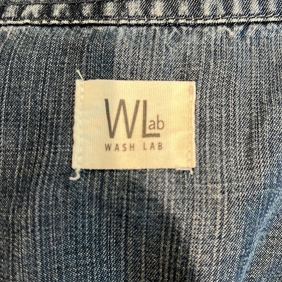 Wash Lab Soft Denim Chambray Jumpsuit - Picture 4 of 5